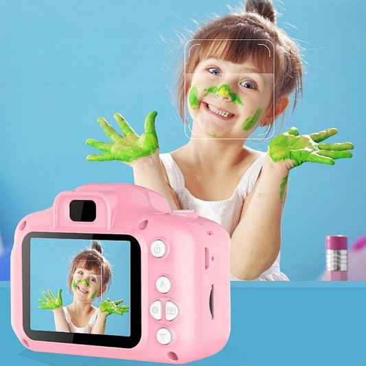 Kindercamera – Schokbestendig ABS, 1080P HD Dual Lens – Voor Creatieve Kinderen