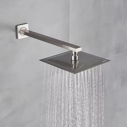 Doucheset Bolivia Premium 30 cm. regendouche vierkant 3-weg RVS geborsteld