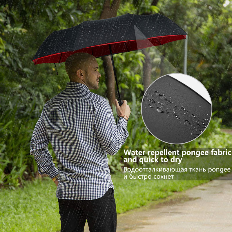 StormShield Automatische Paraplu – Windbestendige Stormparaplu met Omgekeerd Sluitmechanisme