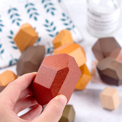 Houten Bouwstenen – Duurzaam Hout, Montessori Inspiratie – Speelgoed Voor 2 en 3 Jaar