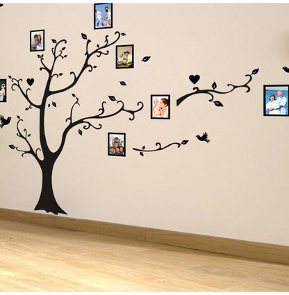 Muursticker boom met fotolijstjes