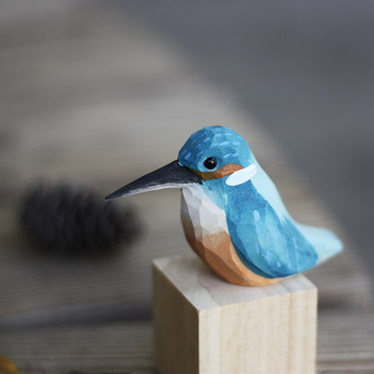 GloRadiance Houten Vogelbeeldjes – Handgemaakt Interieurdecoratie