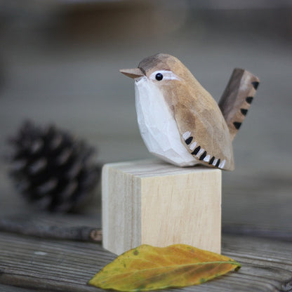 GloRadiance Houten Vogelbeeldjes – Handgemaakt Interieurdecoratie