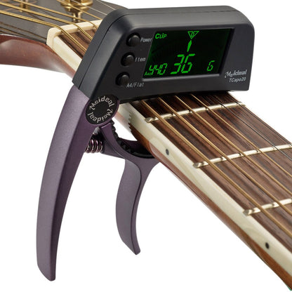 Capo & Tuner "TuneGrip" – 2-in-1 Gitaaraccessoire met LCD-scherm