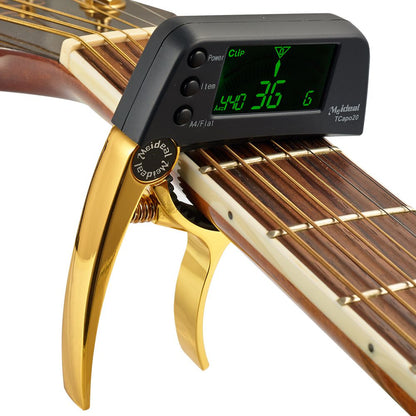 Capo & Tuner "TuneGrip" – 2-in-1 Gitaaraccessoire met LCD-scherm