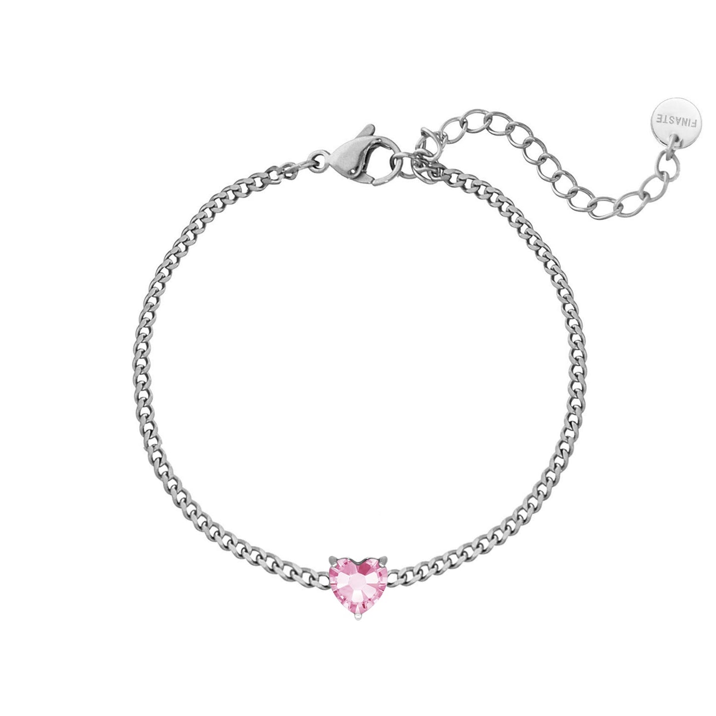 Harten Geluksarmband – Geboortesteen Armband met 12 Keuzeopties in Cadeaubox