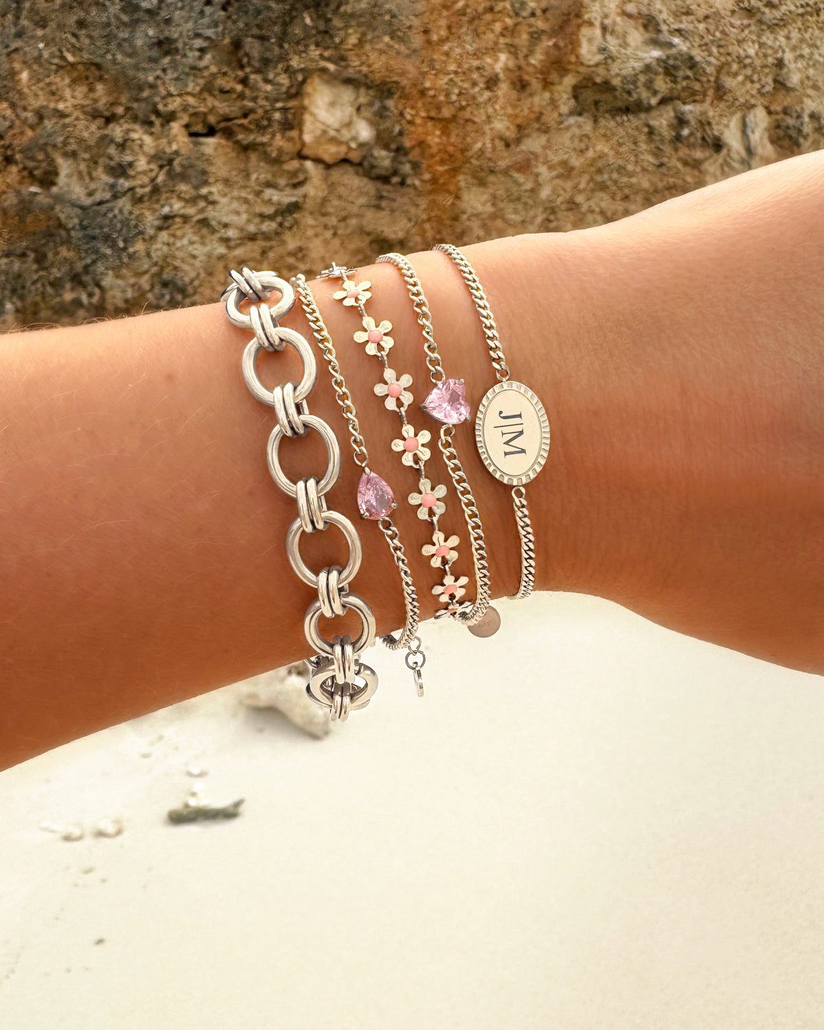 Harten Geluksarmband – Geboortesteen Armband met 12 Keuzeopties in Cadeaubox