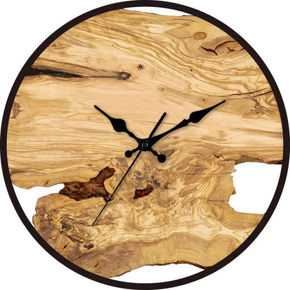 Houten Wandklok | Rustiek Design | Moderne Tijdloze Decoratie