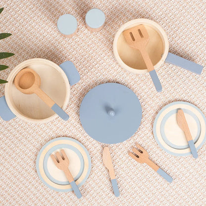 Houten Keukenaccessoires Set – Educatief Speelgoed voor Creatieve Koks – Duurzaam en Veilig Hout
