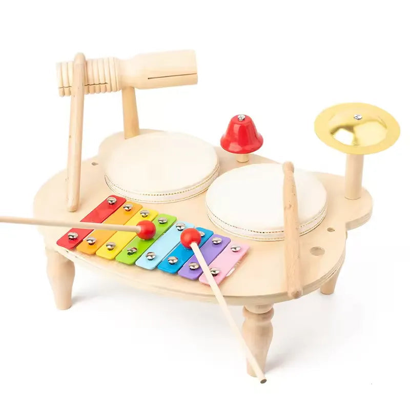 Houten Muziekinstrumenten Set – Duurzaam Hout, Stimuleert Creativiteit en Motorische Vaardigheden