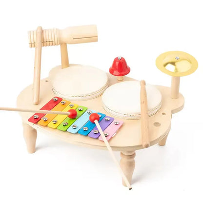 Houten Muziekinstrumenten Set – Duurzaam Hout, Stimuleert Creativiteit en Motorische Vaardigheden