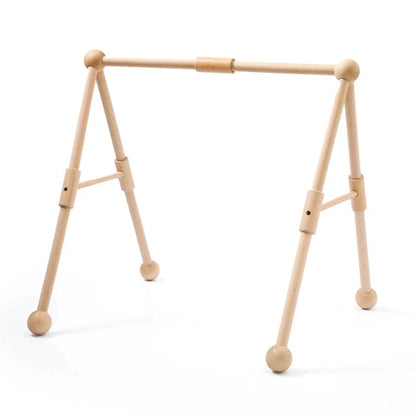 Houten Speelgym – Educatief Speelgoed met Dierenrammelaars en Hangers – Veilig Voedselveilig Hout
