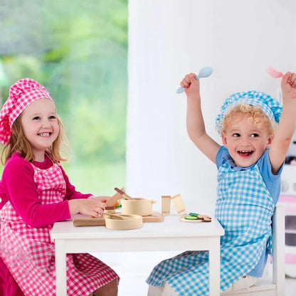 Houten Speelkeuken Set – Educatieve Rollenspel met Realistische Accessoires – Ideaal voor Creatieve Kinderen