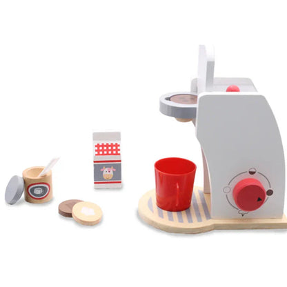 Houten Speelkeuken – Realistisch Keukentje van Hout met Koffiezetapparaat en Broodrooster