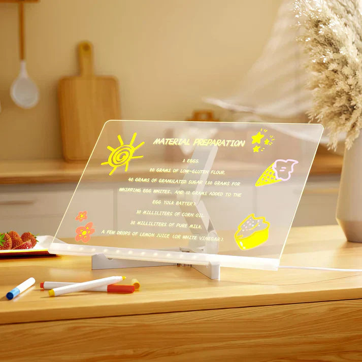 IllumiSchrijf LED Tekenbord – Herbruikbaar Lichtbord voor Creatieve Geesten