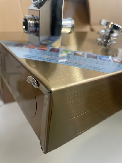Luxe Douchepaneel Opbouwdouche VoordeelPaleis® Sanos LCD Goud brushed TK1