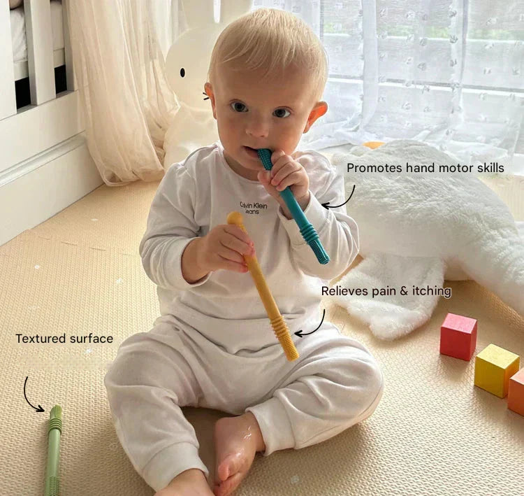ChewyCalm Bijtring – Verzachtend Siliconen Speeltje voor Baby's – Vanaf 3 Maanden