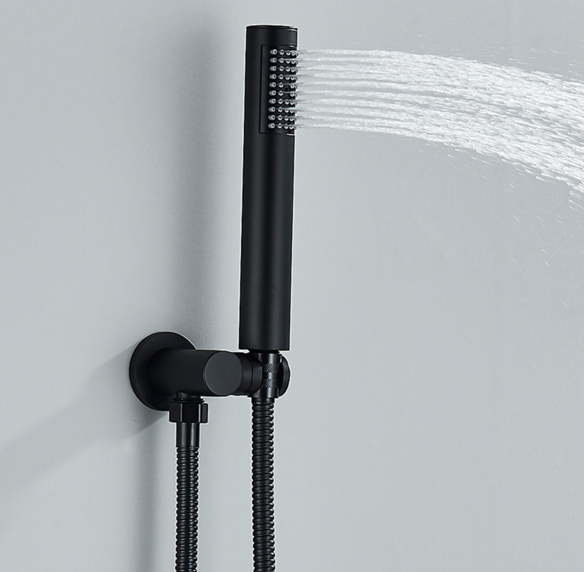 AKTIE SaniSupreme Doucheset Yosemite 25 cm. regendouche rond 2-weg zwart inbouw