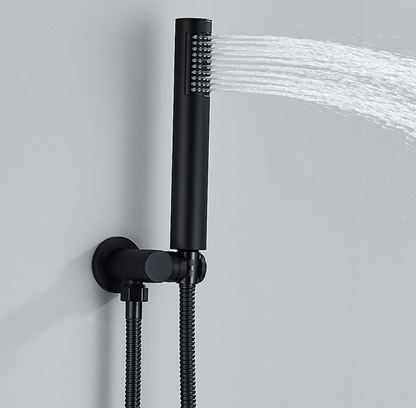 AKTIE SaniSupreme Doucheset Yosemite 25 cm. regendouche rond 2-weg zwart inbouw