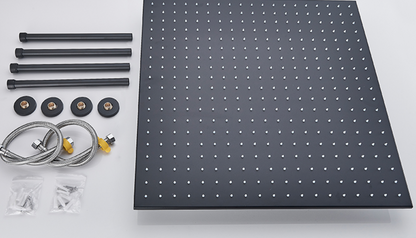 VoordeelPaleis® SmartPulse LED Plafond Regendouche Plateau Alicante 60 cm vierkant mat zwart