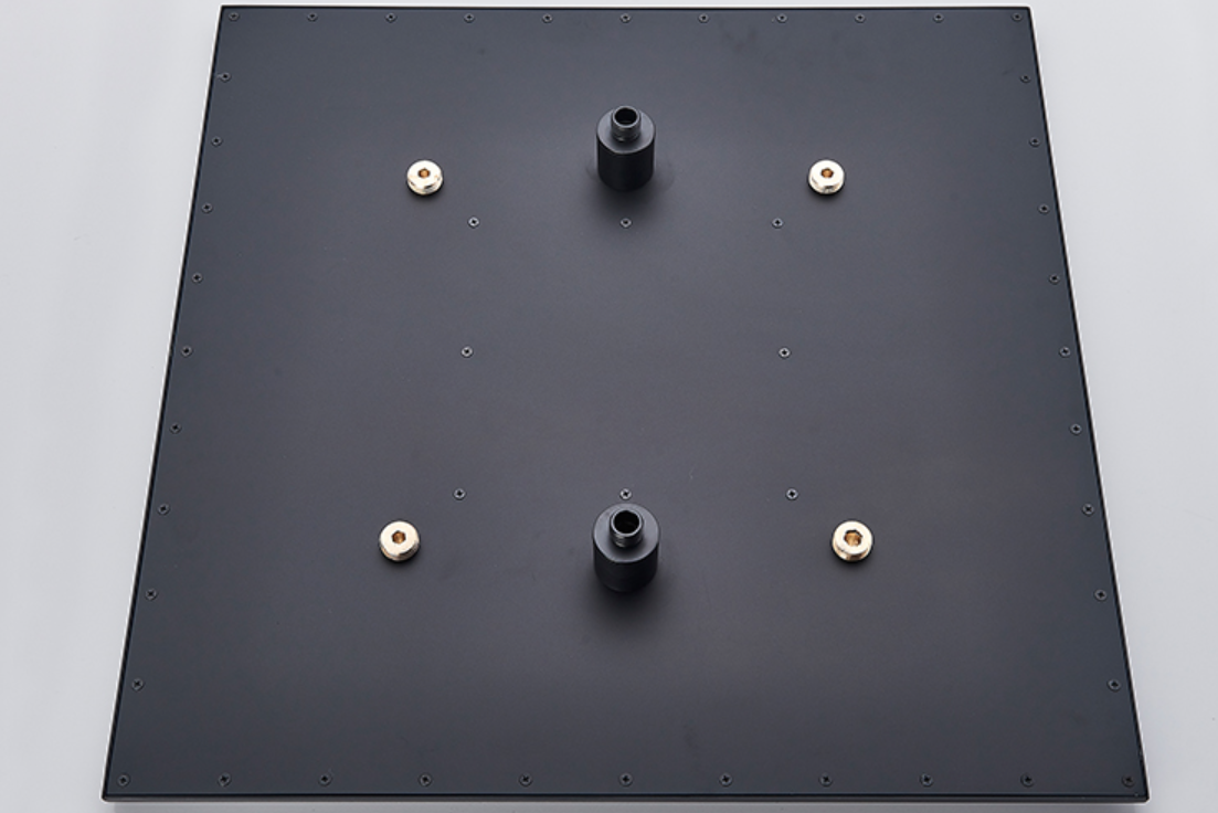 VoordeelPaleis® SmartPulse LED Plafond Regendouche Plateau Alicante 60 cm vierkant mat zwart