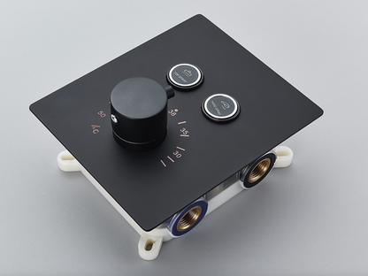 VoordeelPaleis® SmartPulse Thermostatische Mengkraan  Alicante 2 weg mat zwart