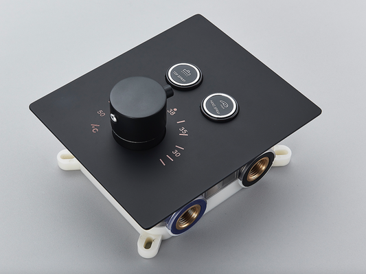 VoordeelPaleis® SmartPulse Thermostatische Mengkraan  Alicante 2 weg mat zwart