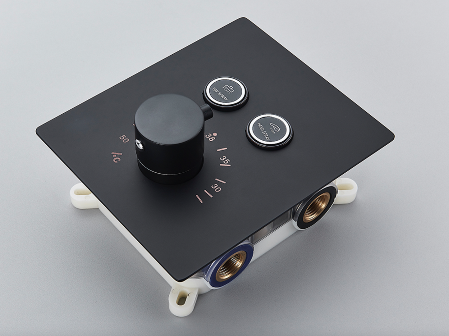 VoordeelPaleis® SmartPulse Thermostatische Mengkraan  Alicante 2 weg mat zwart