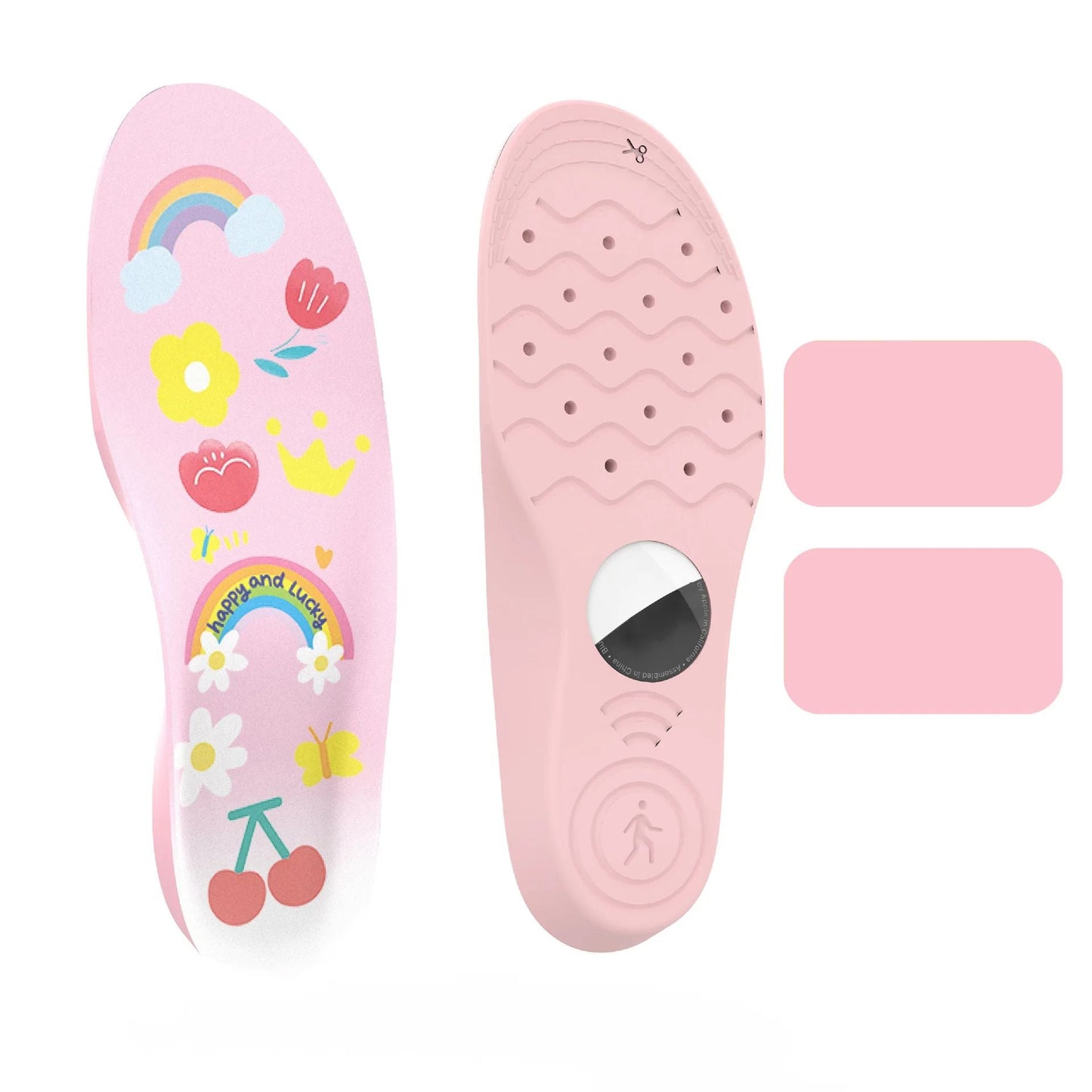 Inlegzolen – Comfortabel PU-schuim met Airtag-houder voor Kinderen en Ouderen – Veilig en Discreet