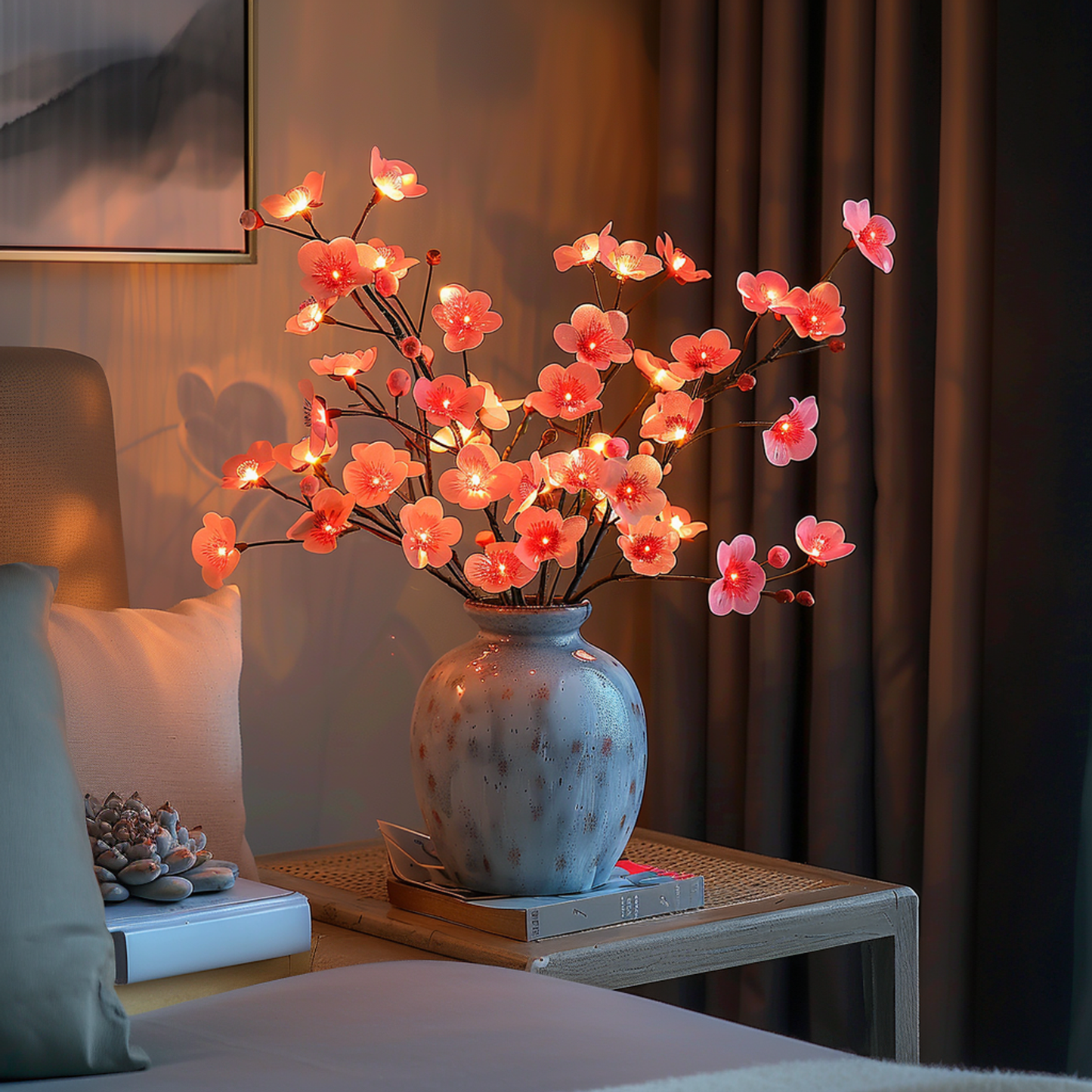 OlivaFairy Sfeerlamp met Olijftakken en LED-verlichting