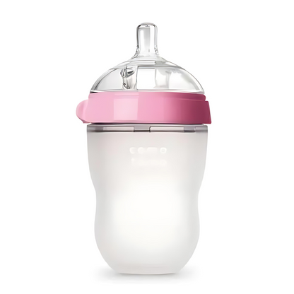 Babyfles – Zacht siliconen materiaal, Ergonomisch ontwerp, BPA-vrij – Veilig en comfortabel drinken