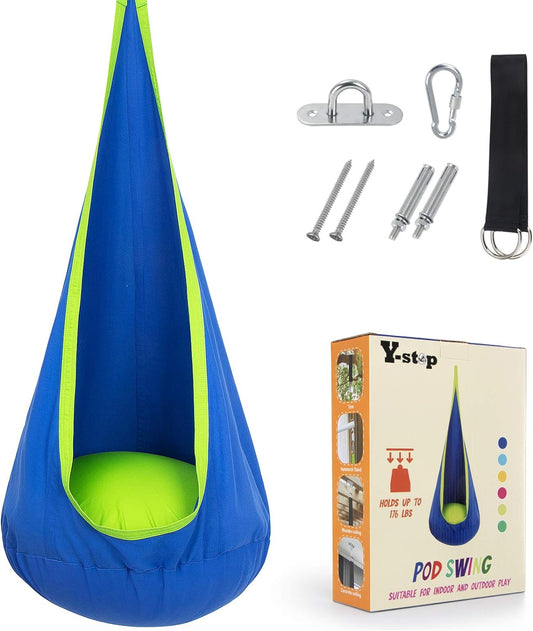Kinderhangstoel – Comfortabele Schommelstoel van Ademend Parachutestof – Geschikt voor binnen en buiten