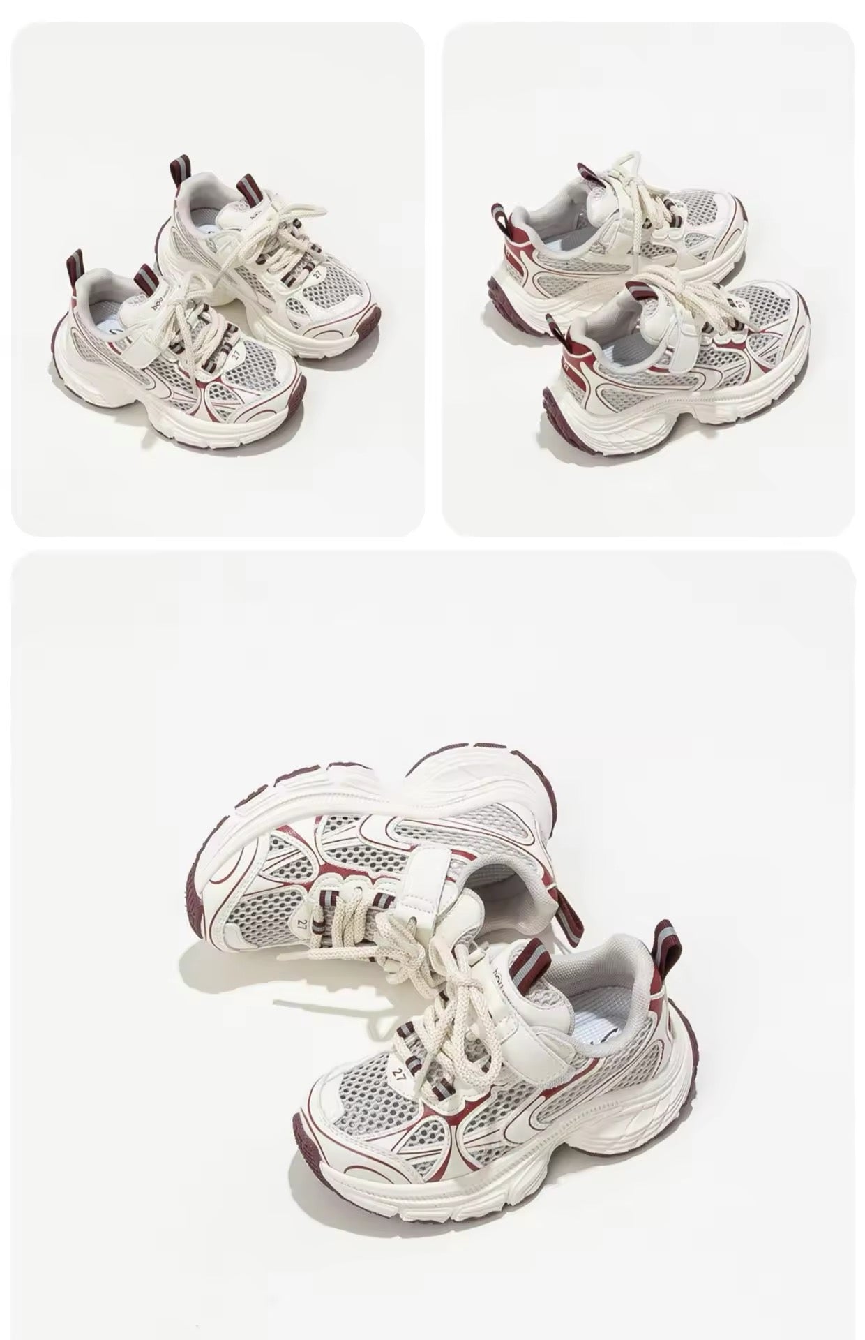 Kindersneakers – Ademend Mesh, Lichtgewicht en Flexibel, Slip-On Ontwerp, Maat 26-33