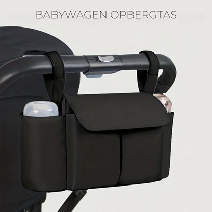 Kinderwagen Organizer – Ruime Opbergruimte, Waterafstotend Materiaal, Verstelbare Bevestiging