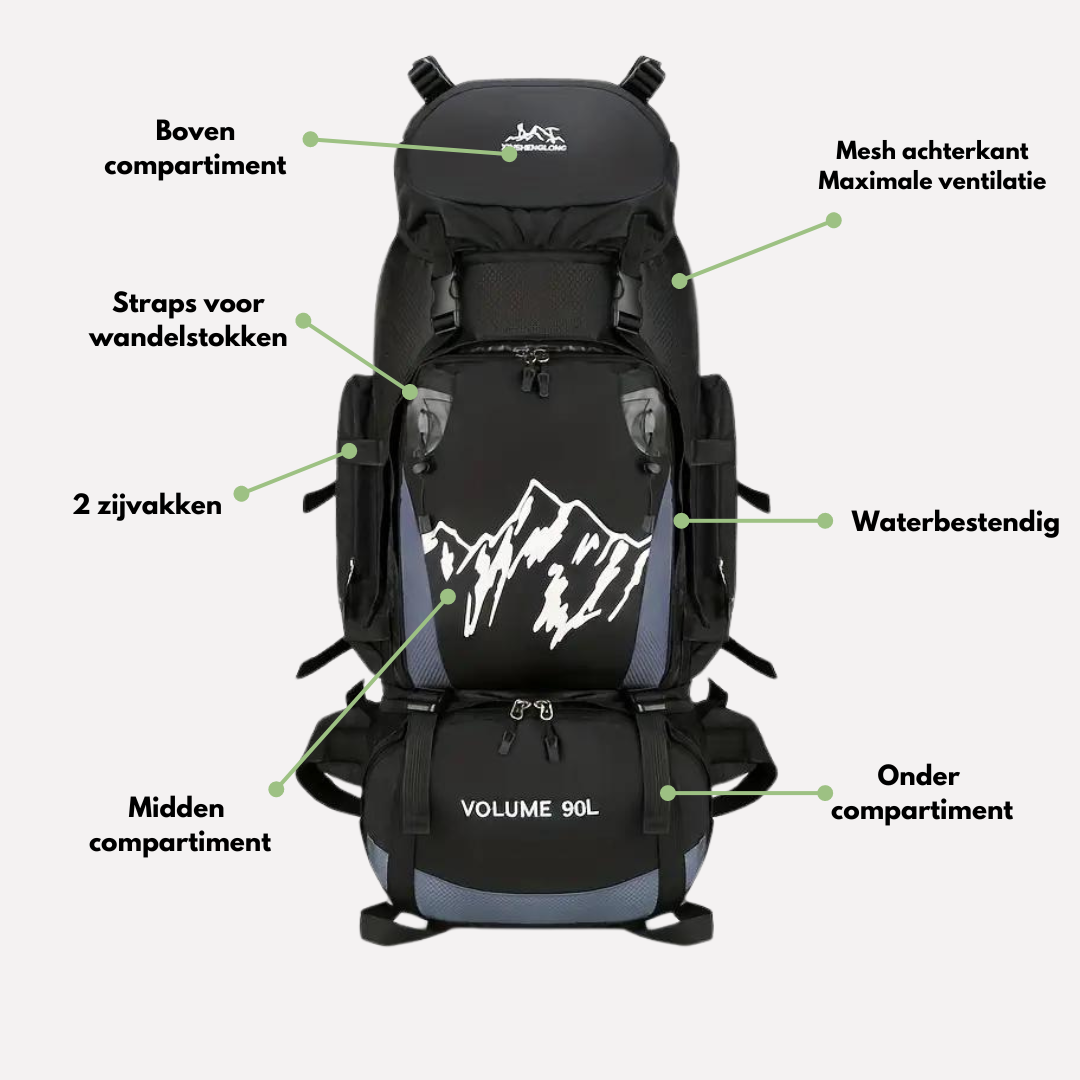 90L Backpack - Waterdicht