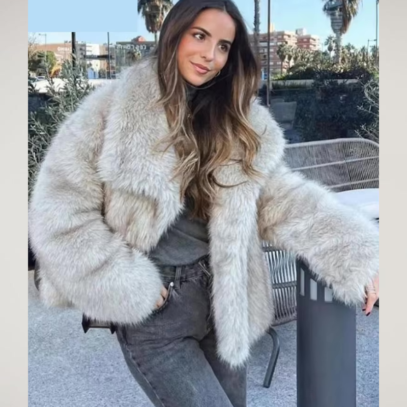 Kunstbontjas – kort – warm – Kunstbontmantel – Winterjassen en -jasjes voor dames