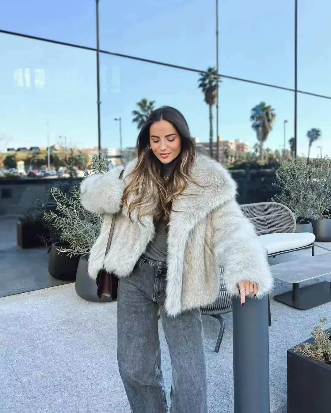 Kunstbontjas – kort – warm – Kunstbontmantel – Winterjassen en -jasjes voor dames