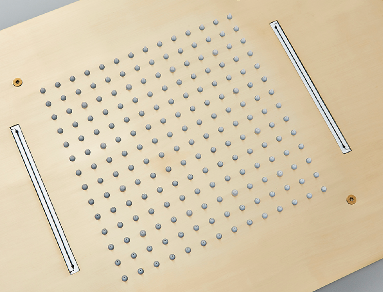 VoordeelPaleis® SmartPulse Plafond Thermostatische Komplete Doucheset Alicante 3 weg Inbouw Plafond LED regendouche La Paz Goud Geborsteld