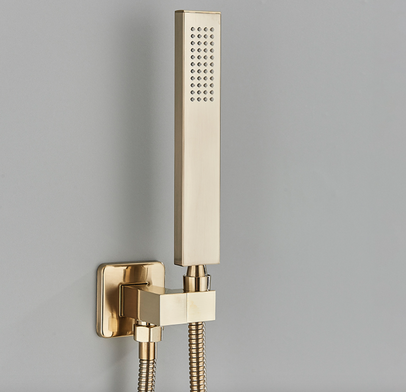 VoordeelPaleis® SmartPulse Plafond Thermostatische Komplete Doucheset Alicante 3 weg Inbouw Plafond LED regendouche La Paz Goud Geborsteld
