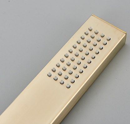 VoordeelPaleis® SmartPulse Plafond Thermostatische Komplete Doucheset Alicante 3 weg Inbouw Plafond LED regendouche La Paz Goud Geborsteld