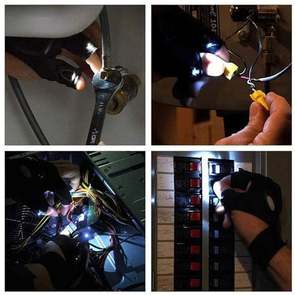 LED-Handschuhe met waterdichte verlichting
