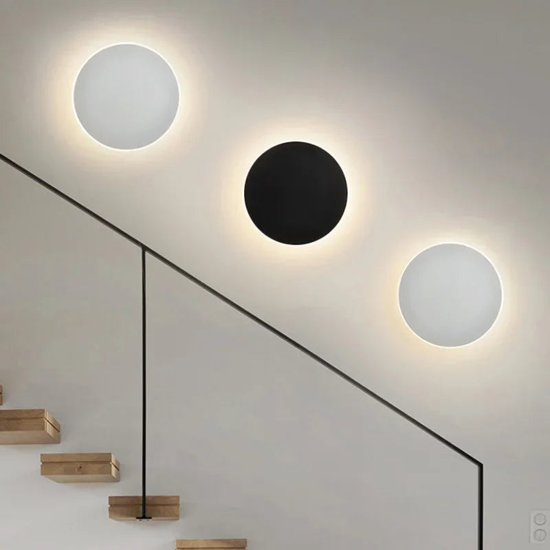 Lumeo LED Wandlamp Rond – Dimbaar, 20/30 cm – Aanraak & Sensorbediening