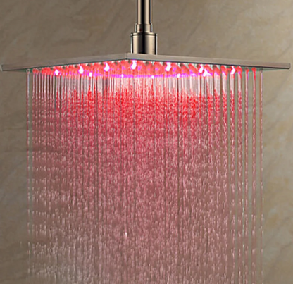 VoordeelPaleis® Doucheset Manhattan Premium HighLine 30 cm. regendouche LED vierkant 2-weg zwart inbouw