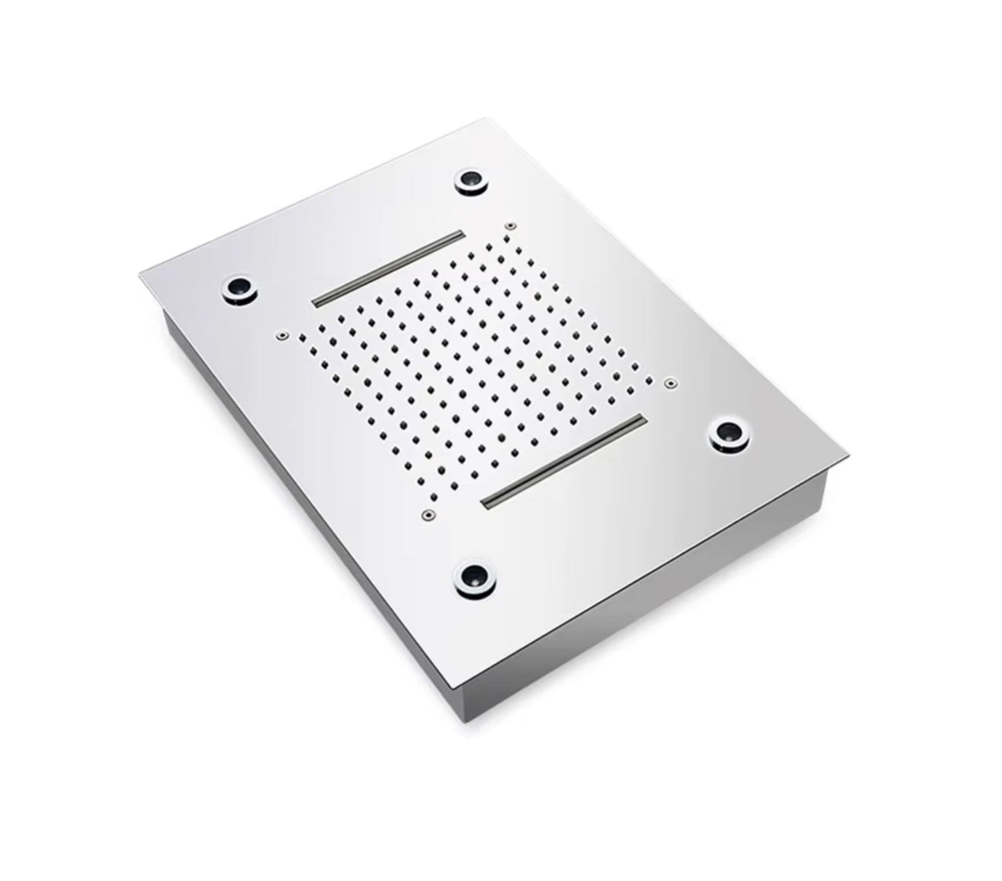 VoordeelPaleis® SmartPulse Plafond LED Remote Regendouche Inbouw 50 x 36 cm RVS geborsteld