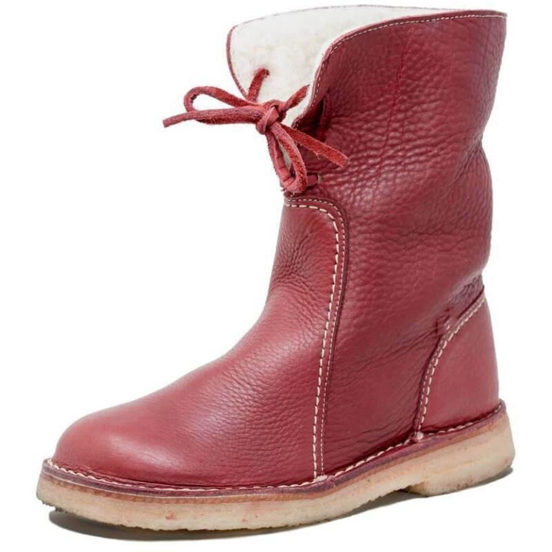 Leren antislip waterdichte bruine winterlaarzen