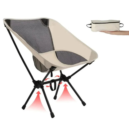 Lichtgewicht Opvouwbare Campingstoel – Oxford Stof & Aluminium – Compact & Comfortabel