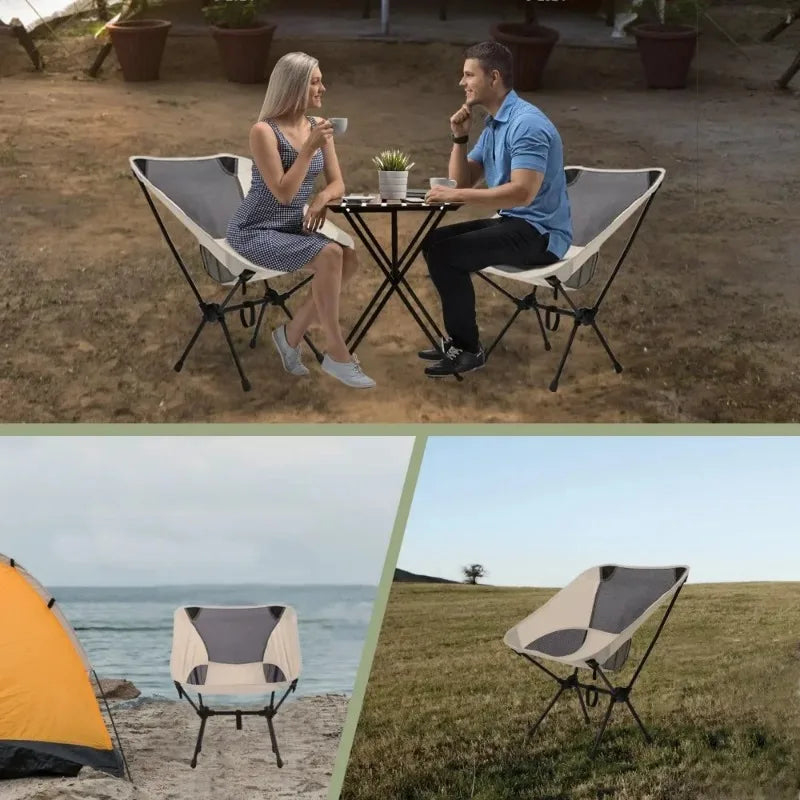 Lichtgewicht Opvouwbare Campingstoel – Oxford Stof & Aluminium – Compact & Comfortabel