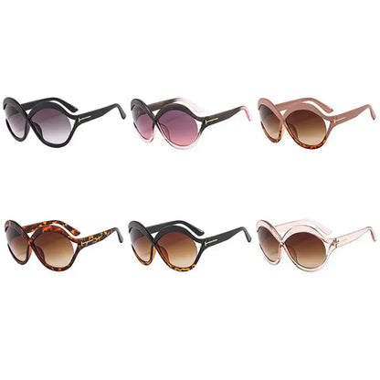 Oversized Zonnebril met UV400 Bescherming - Ronde Vorm, Trendy en Lichtgewicht