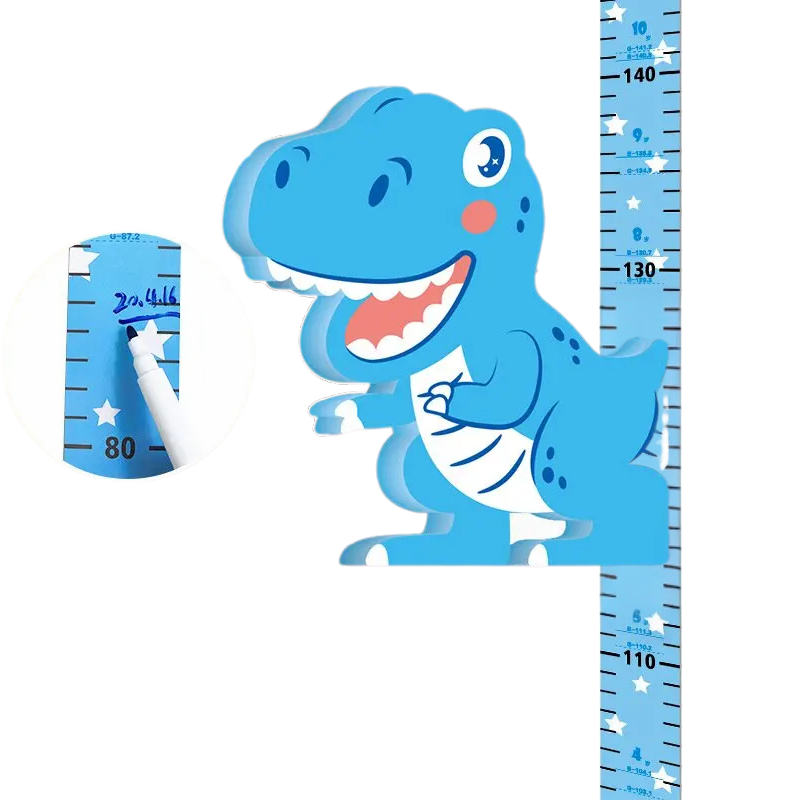 Magnetische Meetlat – Speelse Groeimeter met Dierfiguren en Verplaatsbare Stickers