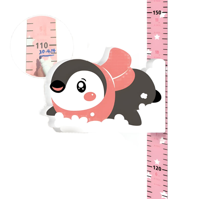 Magnetische Meetlat – Speelse Groeimeter met Dierfiguren en Verplaatsbare Stickers